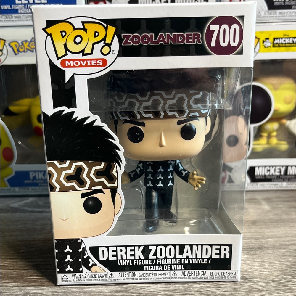 Funko Pop Zoolander Figure in Black and White
